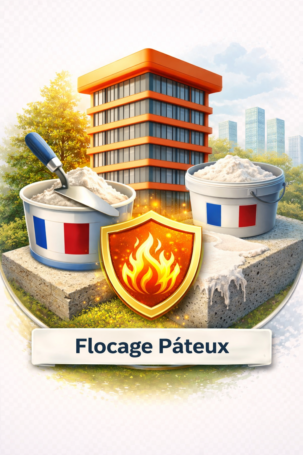 Flocage thermique pâteux - Plâtre projeté isolant certifié